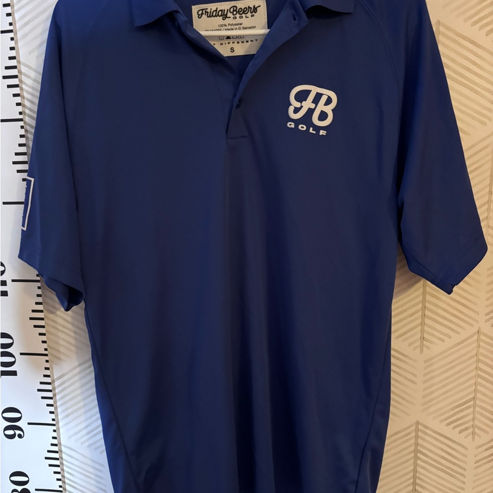 Friday Beers golf shirt men small